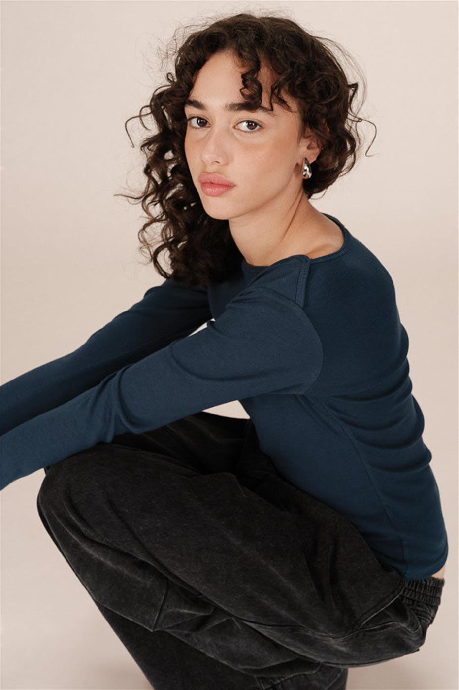 Grace & Mila - Donkergroene Stanley longsleeve