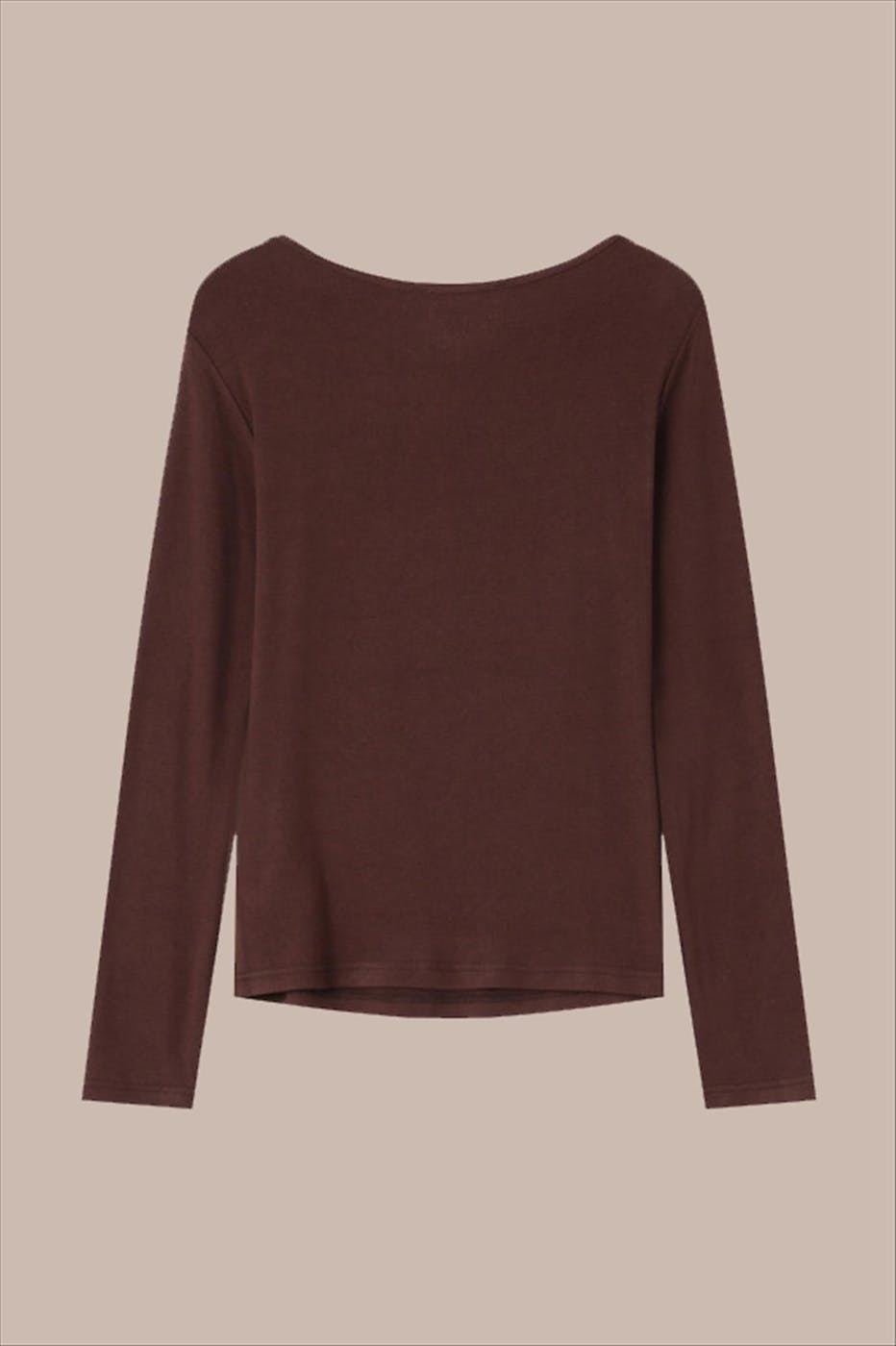 Grace & Mila - Donkerbruine Stanley longsleeve