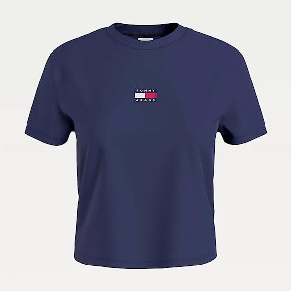 Tommy Jeans - Marineblauwe TJW Tommy Center Badge T-shirt