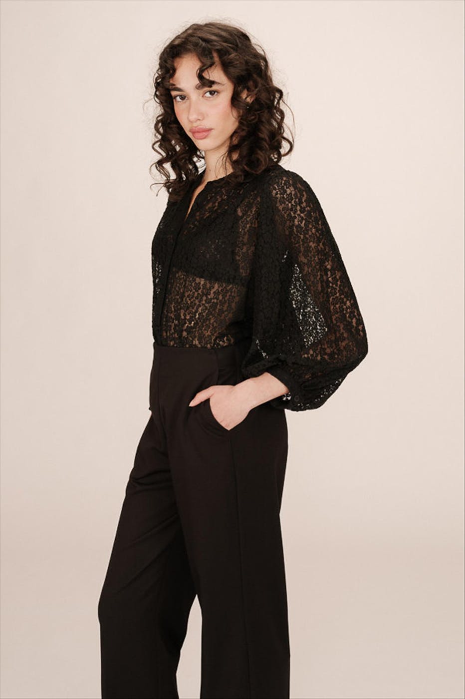Grace & Mila - Zwarte Sophia blouse