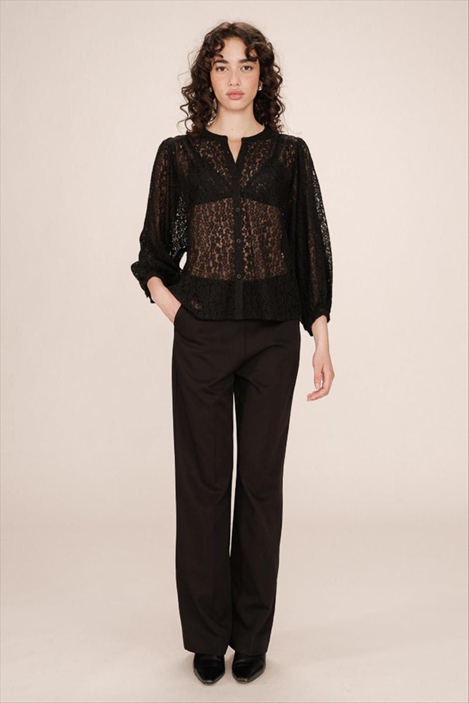 Grace & Mila - Zwarte Sophia blouse