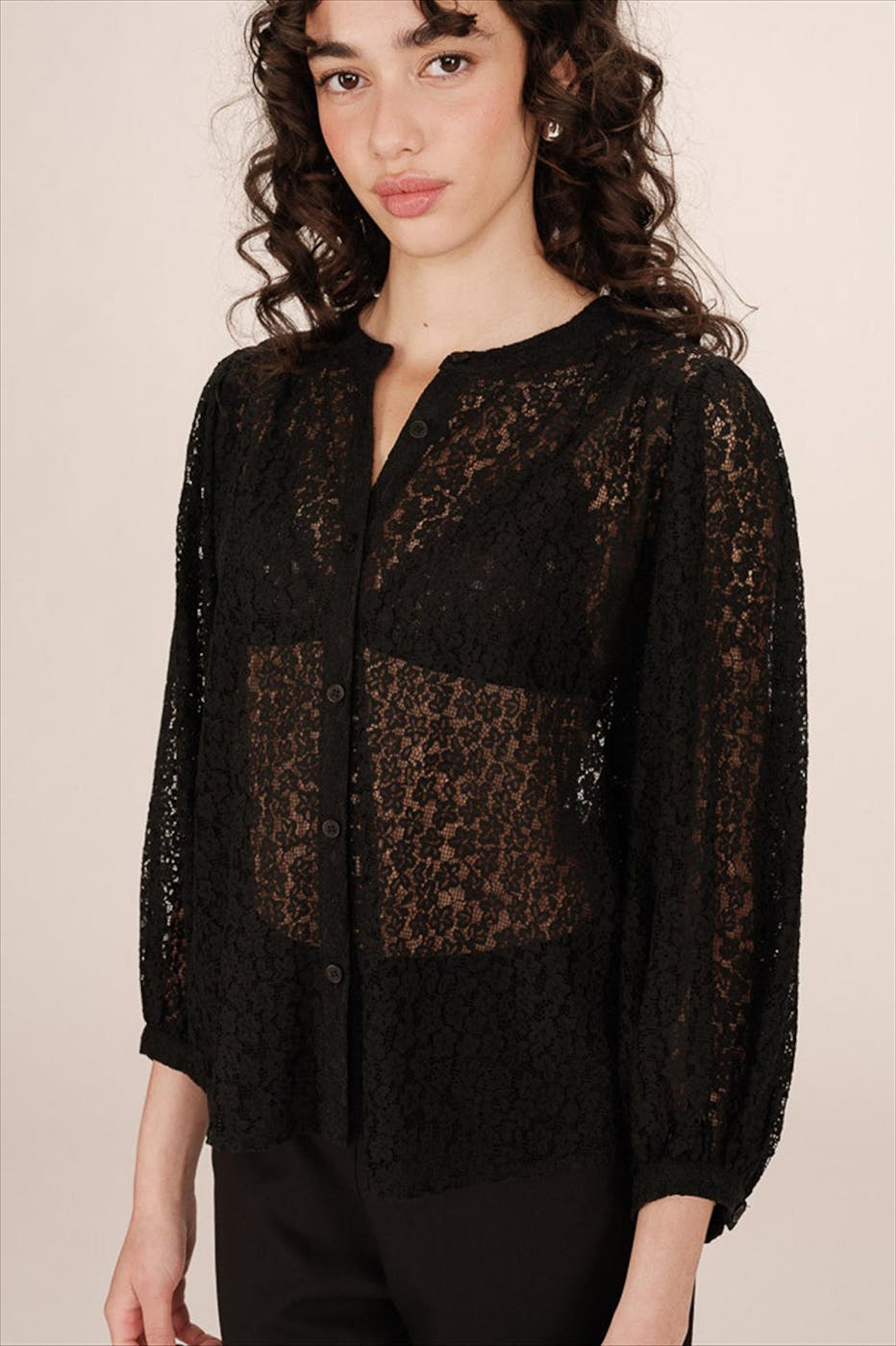 Grace & Mila - Zwarte Sophia blouse