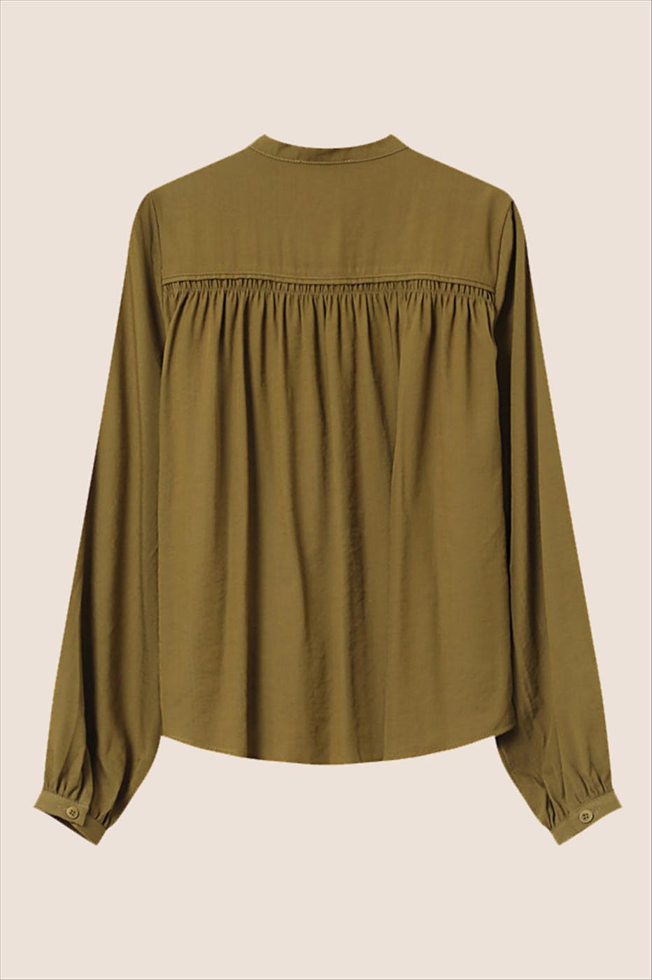 Grace & Mila - Olijfgroene Savannah blouse