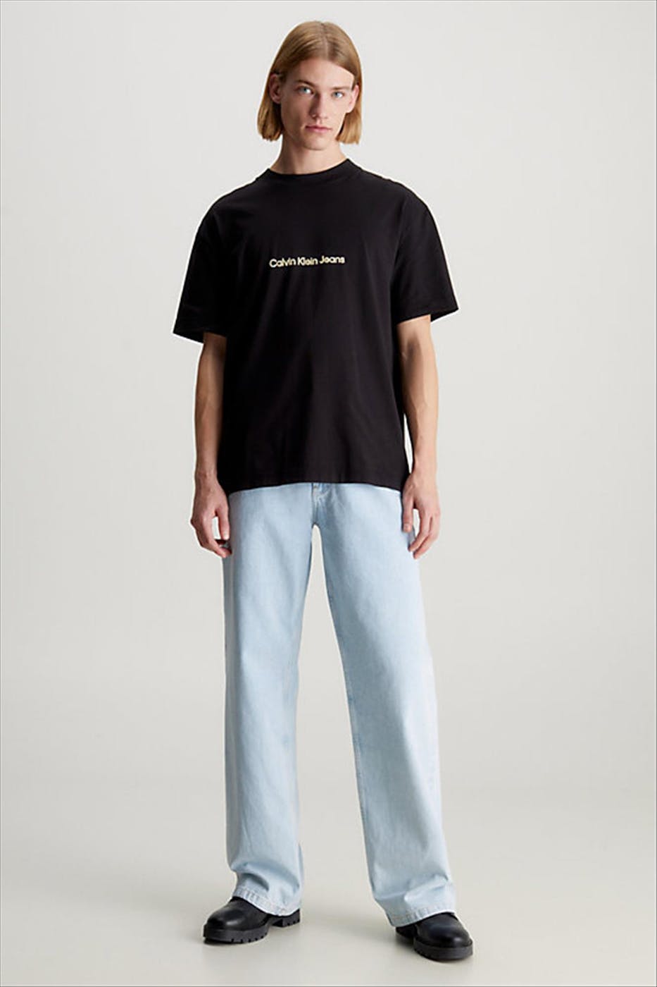 Calvin Klein Jeans - Zwarte Multi Logo T-shirt