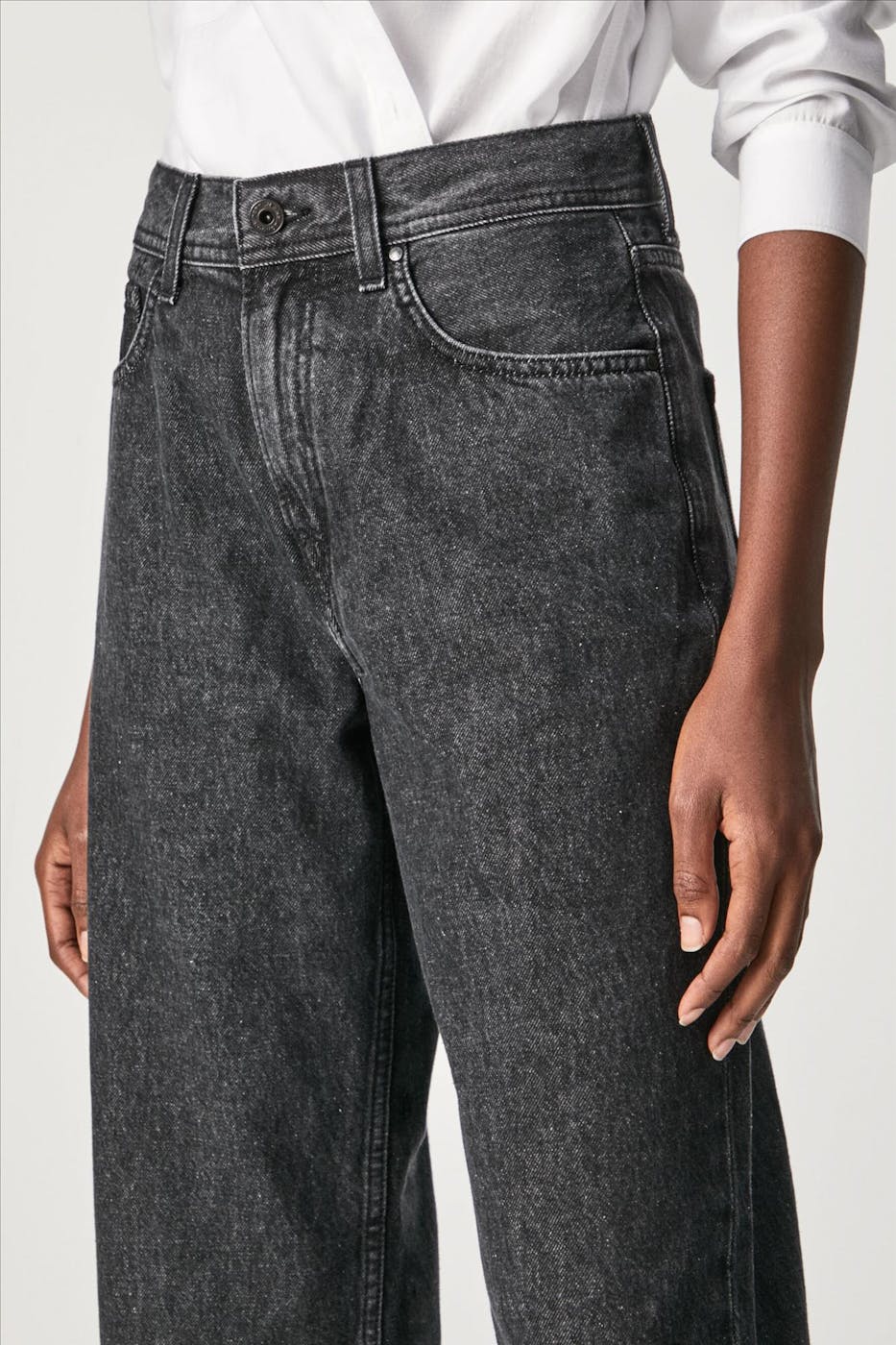 Pepe Jeans London - Zwarte Dover straight tapered jeans