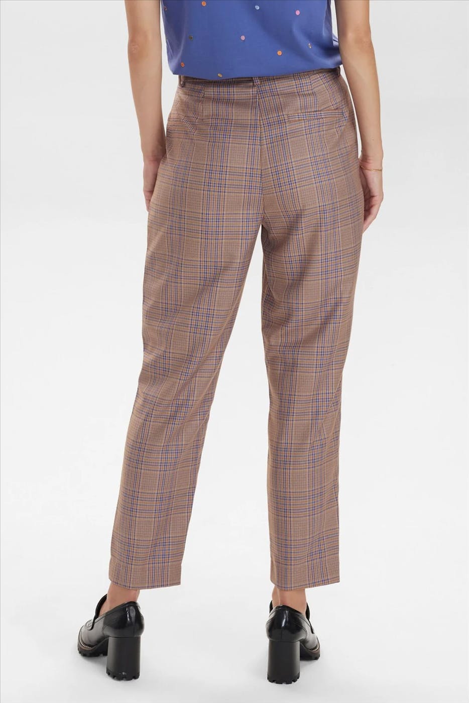 Nümph - Bruin-blauwe Nugerda Broek