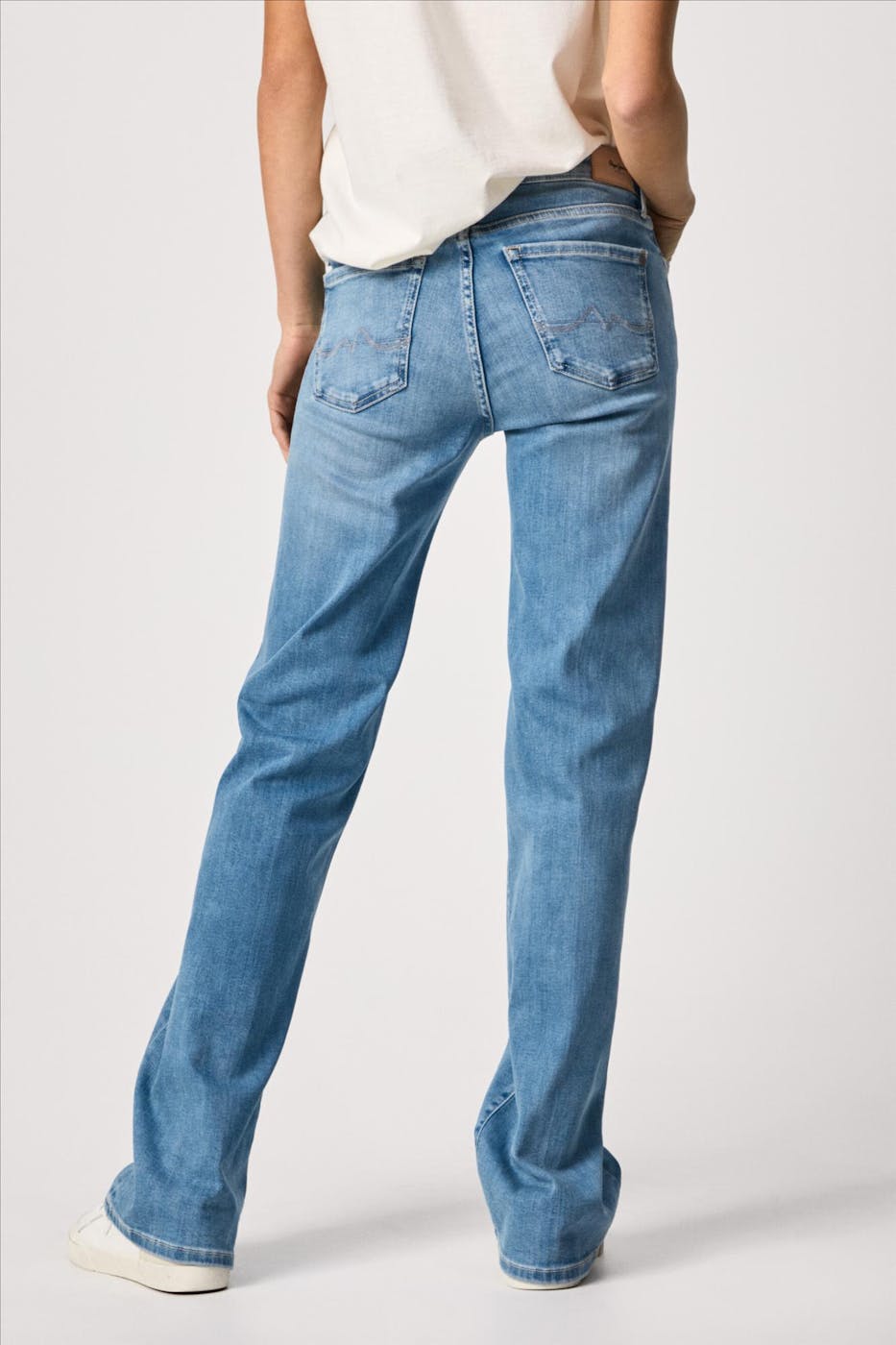 Pepe Jeans London - Lichtblauwe Audrey flared jeans