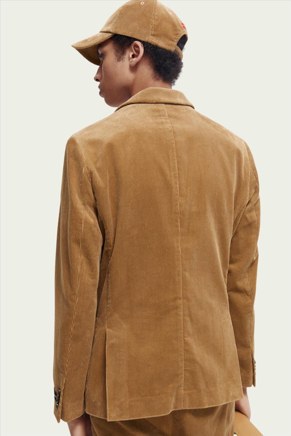 Scotch & Soda - Zandkleurige Corduroy Blazer