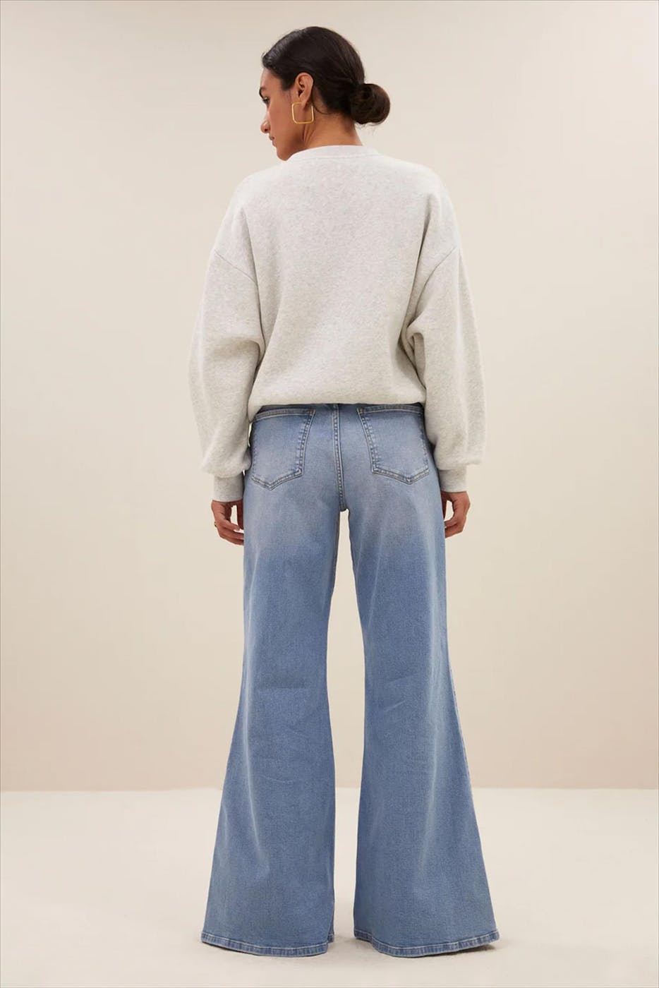 BY BAR - Grijze Bibi Lucky Rainbow sweater
