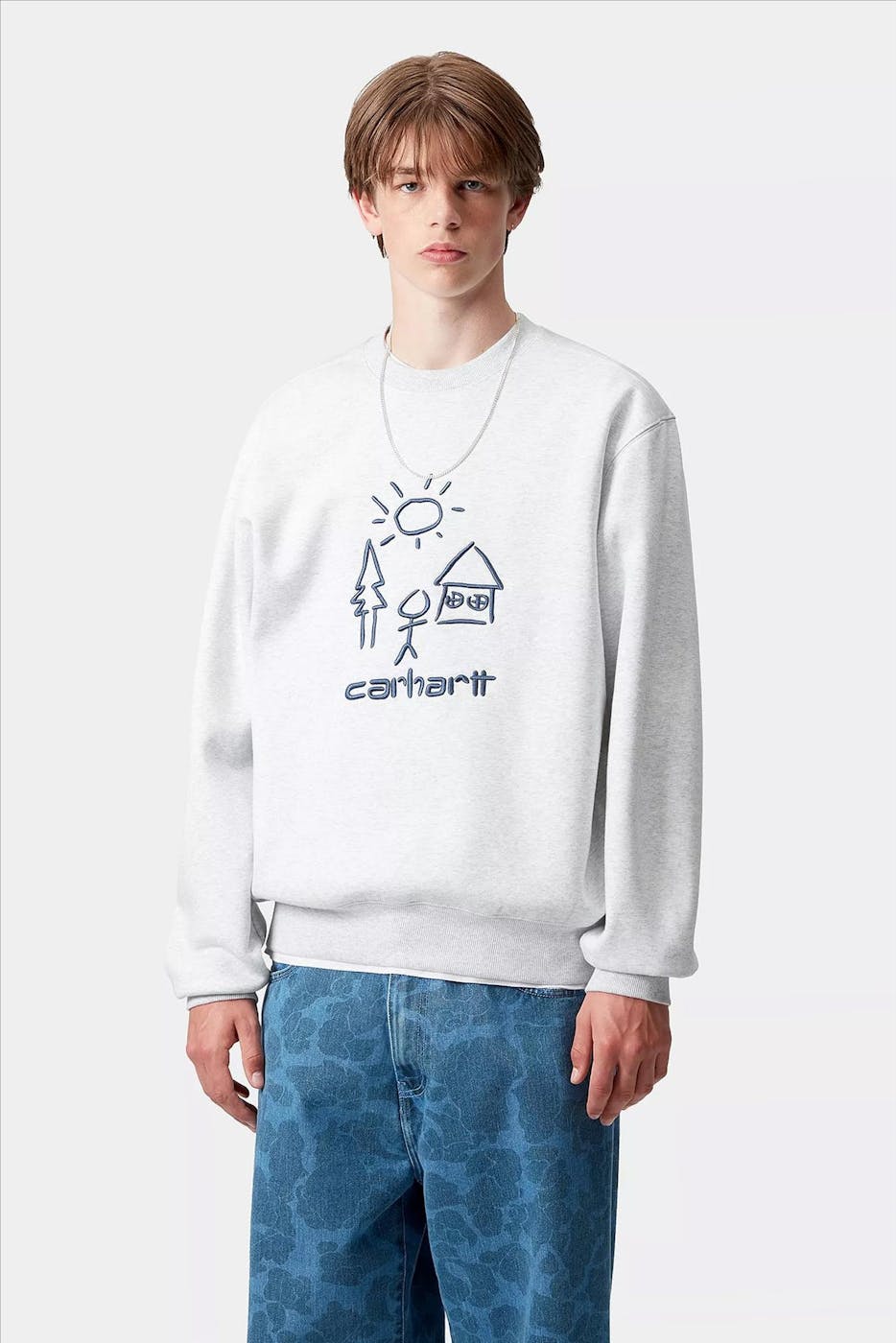 Carhartt WIP - Grijze Masterpiece sweater