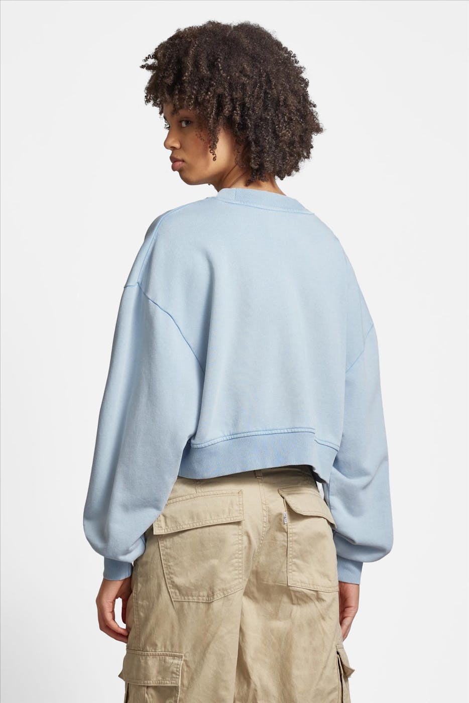 Calvin Klein Jeans - Lichtblauwe Logo Label sweater