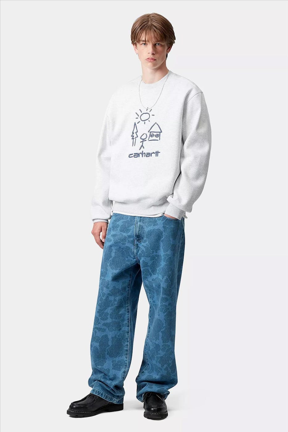 Carhartt WIP - Grijze Masterpiece sweater
