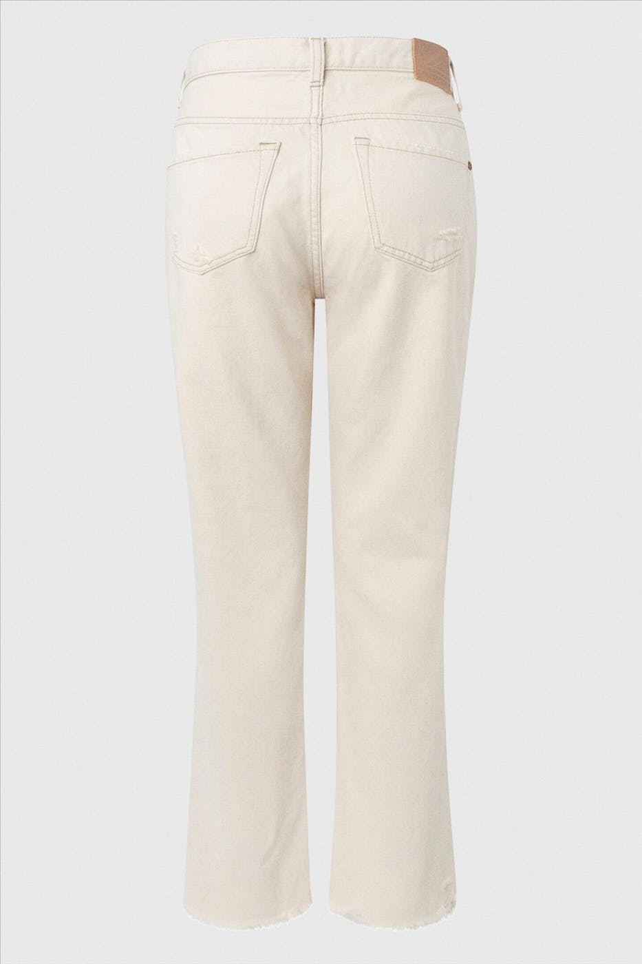 Pepe Jeans London - Ecru Celyn straight destroyed jeans