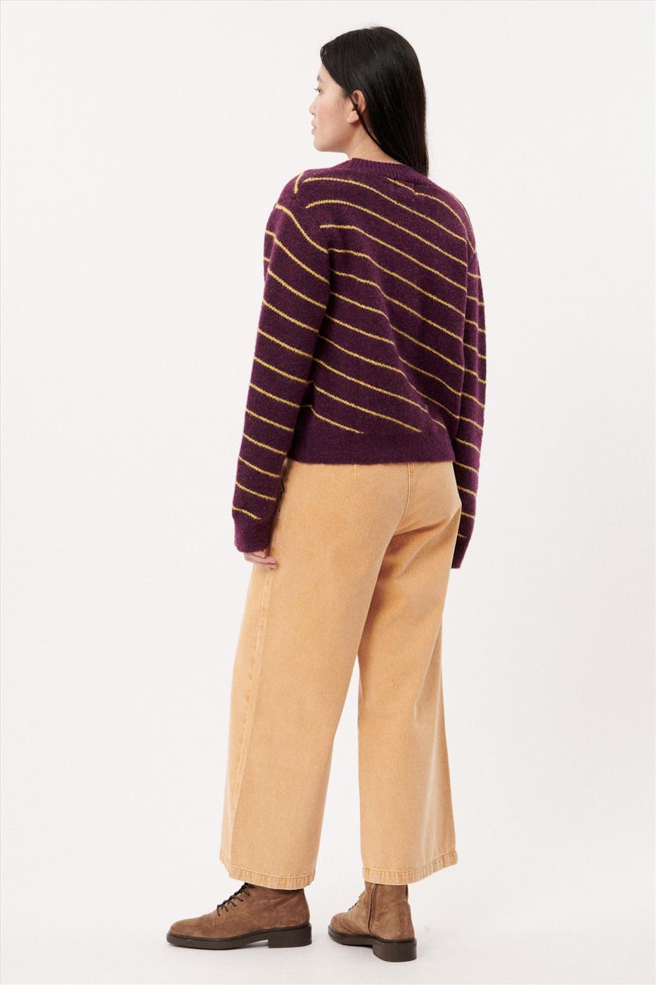 FRNCH - Pasteloranje wide jeans