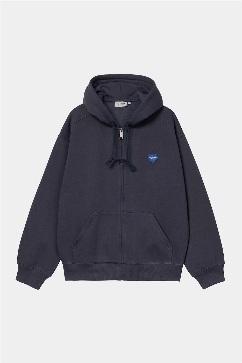Carhartt WIP - Donkerblauwe Heart II Hartt zip hoodie