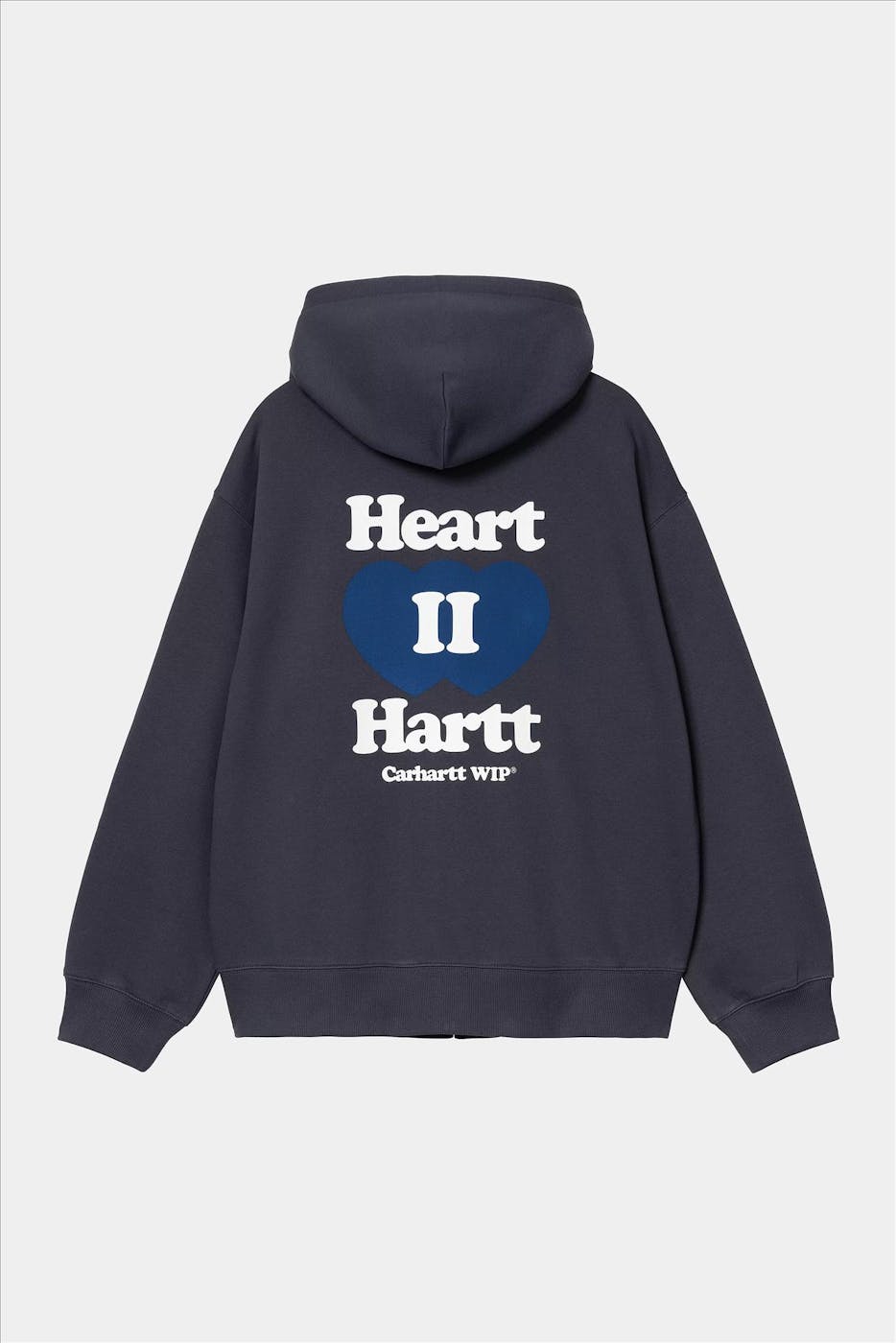 Carhartt WIP - Donkerblauwe Heart II Hartt zip hoodie