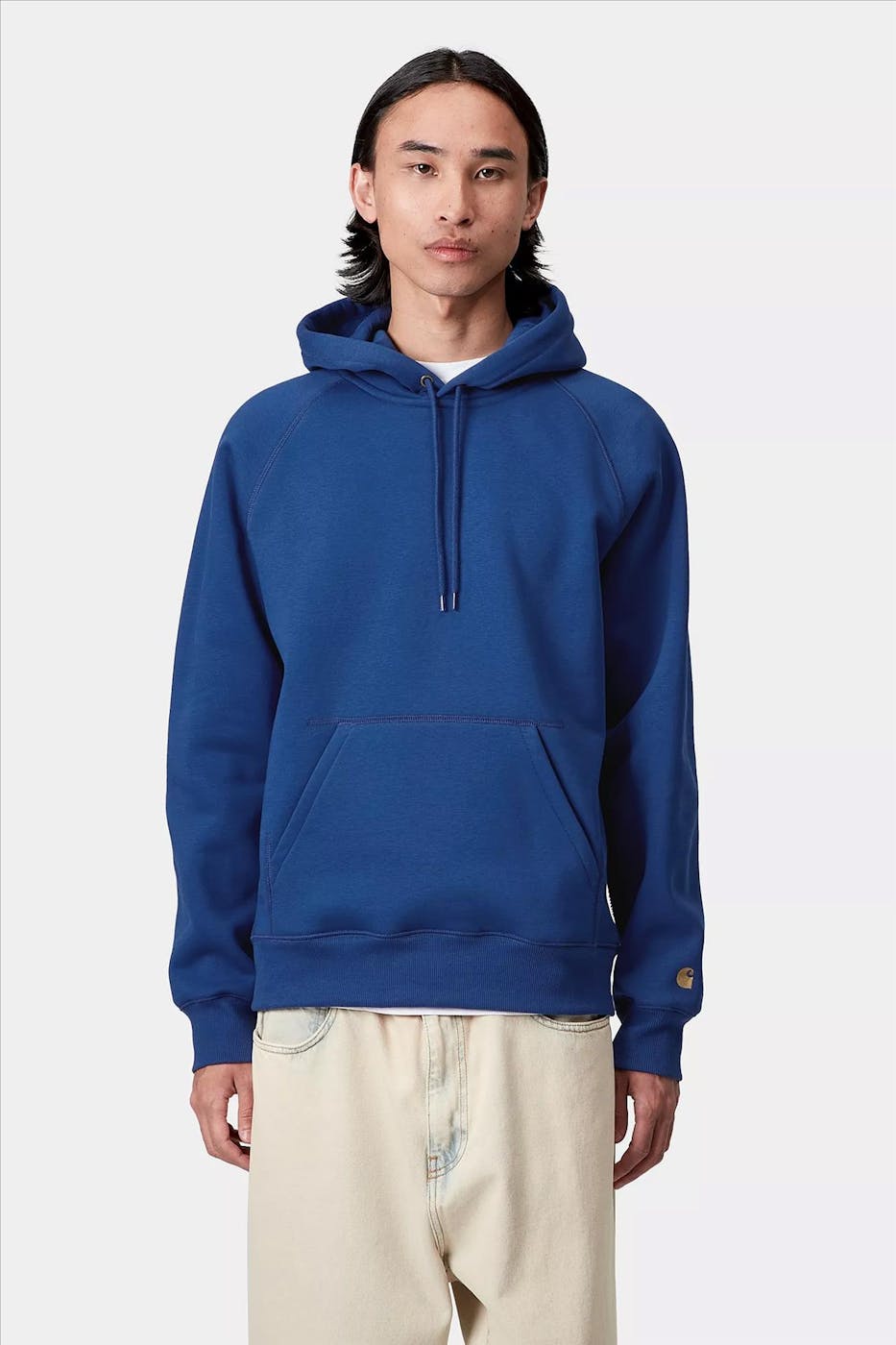 Carhartt WIP - Kobaltblauwe Chase hoodie