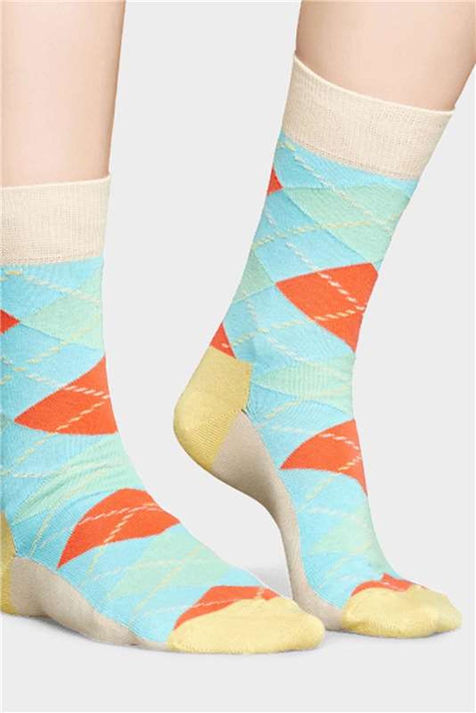 Happy Socks - Argyle - sokken - OLV blauw - maat 36-40