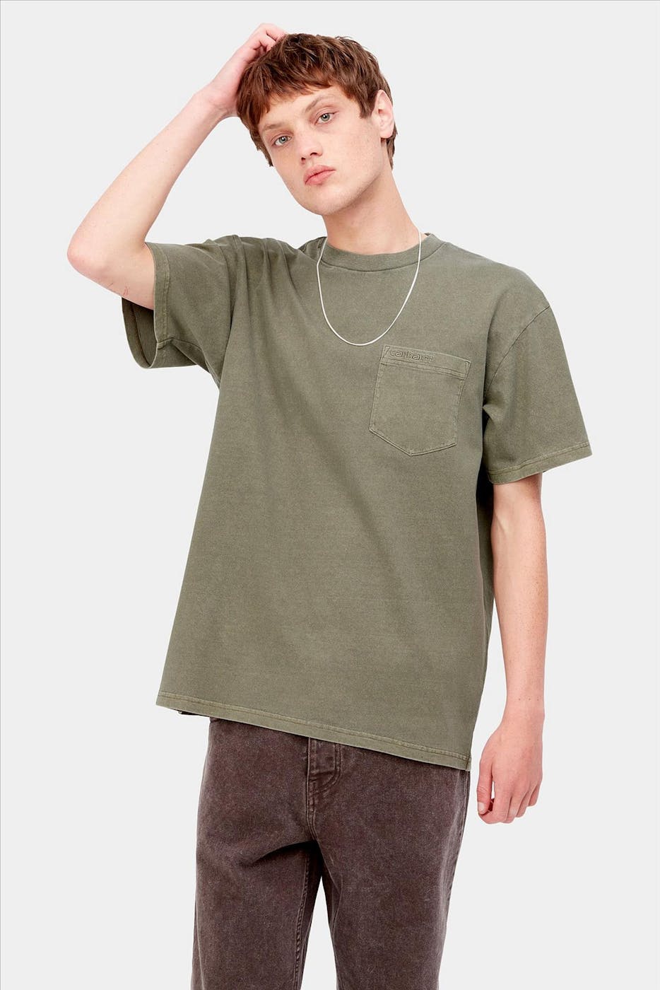 Carhartt WIP - Groene Duster Pocket T-shirt