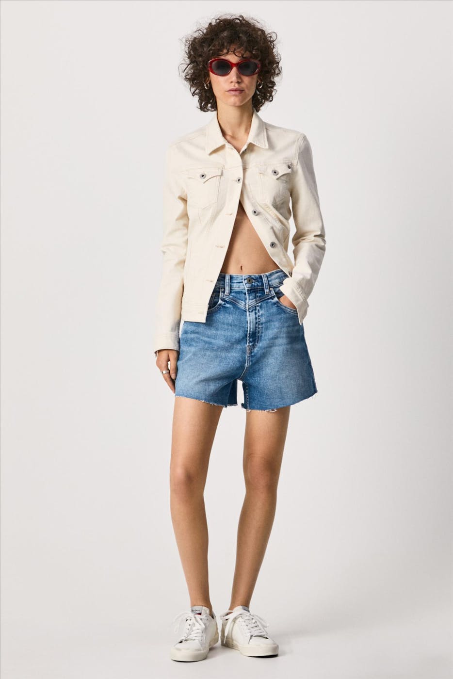 Pepe Jeans London - Lichtblauwe Rachel jeansshort