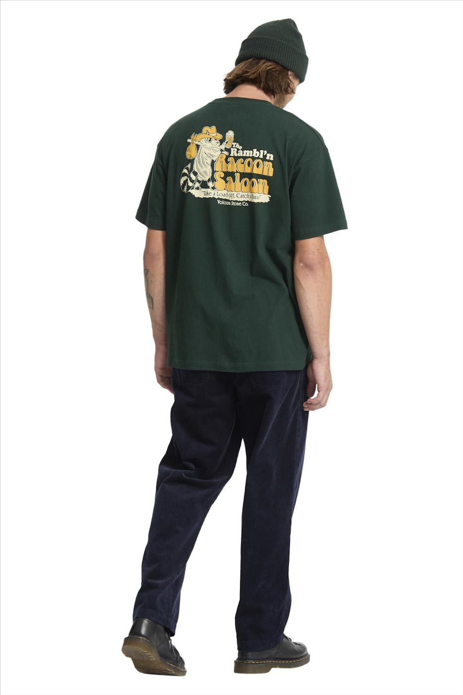 Volcom - Donkergroene Racoon T-shirt