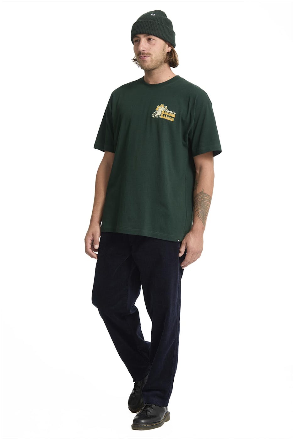 Volcom - Donkergroene Racoon T-shirt