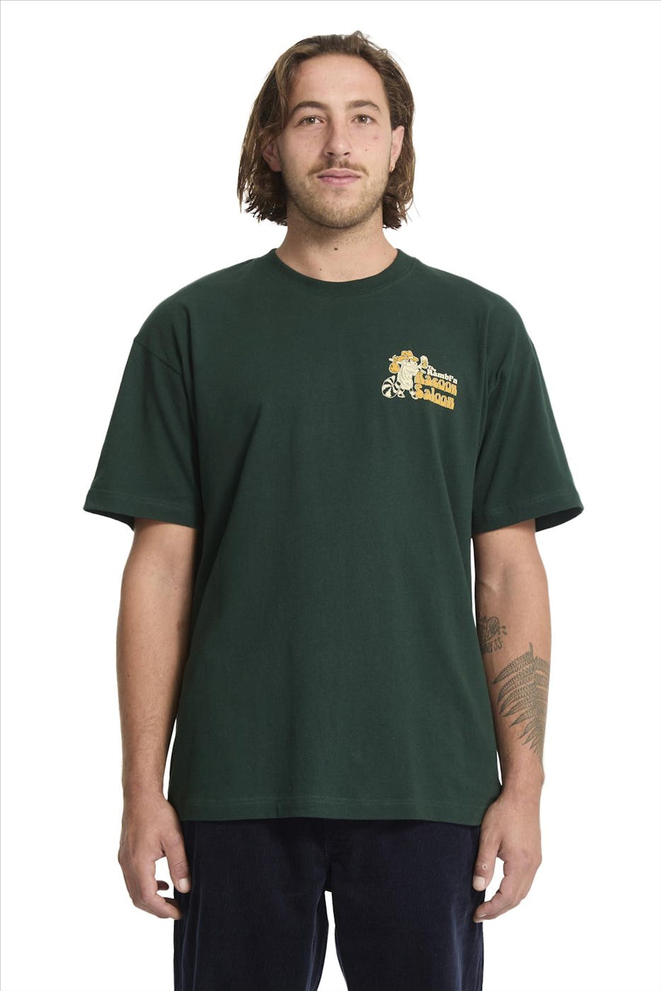 Volcom - Donkergroene Racoon T-shirt