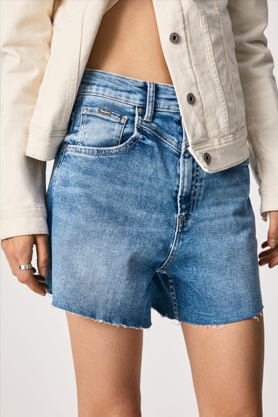 Pepe Jeans London - Lichtblauwe Rachel jeansshort