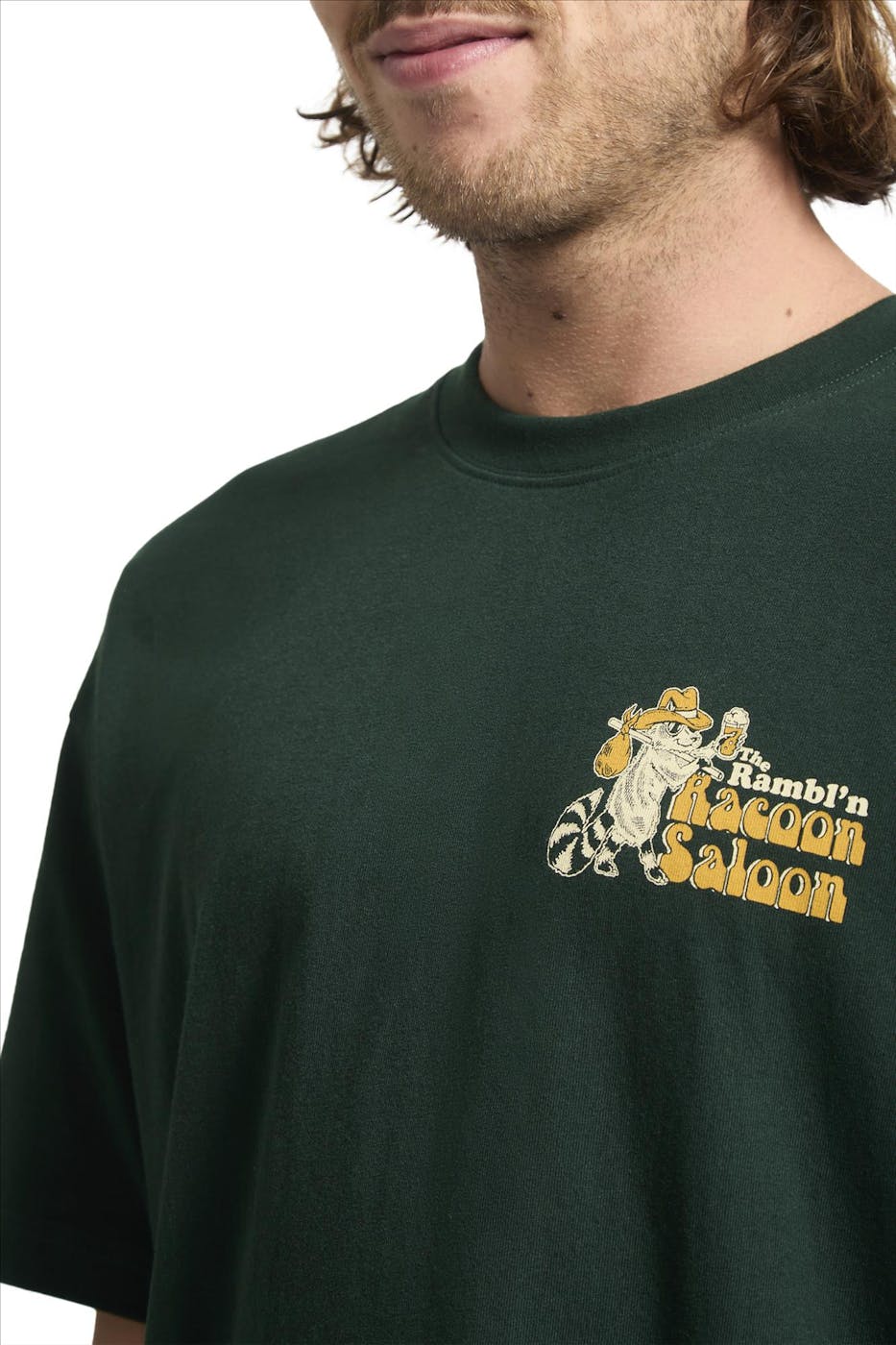 Volcom - Donkergroene Racoon T-shirt