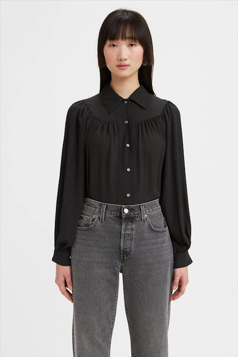 Levi's - Zwarte Losvallende blouse