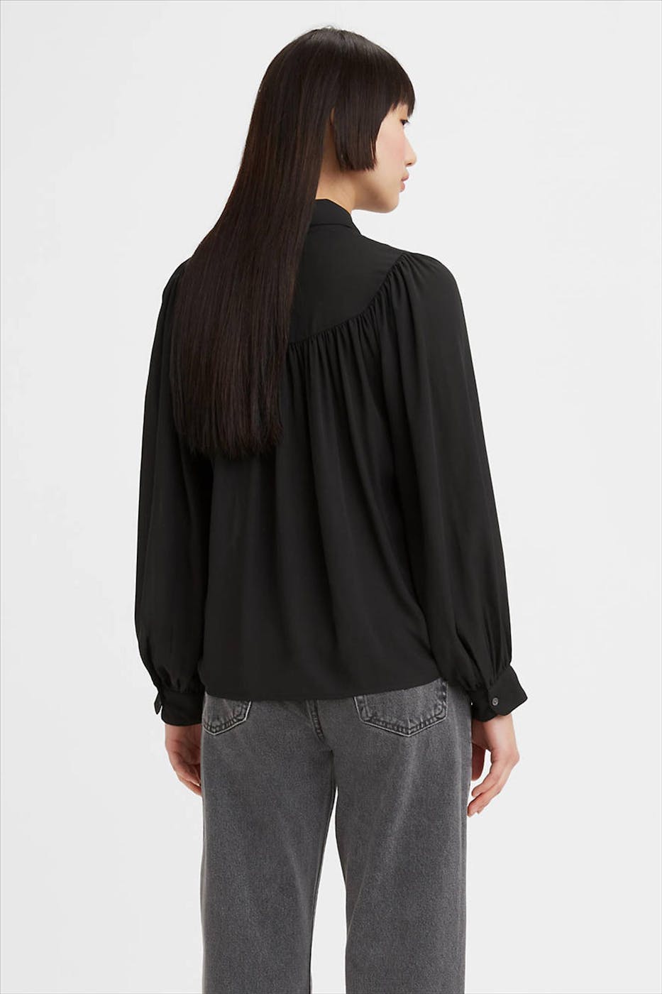 Levi's - Zwarte Losvallende blouse