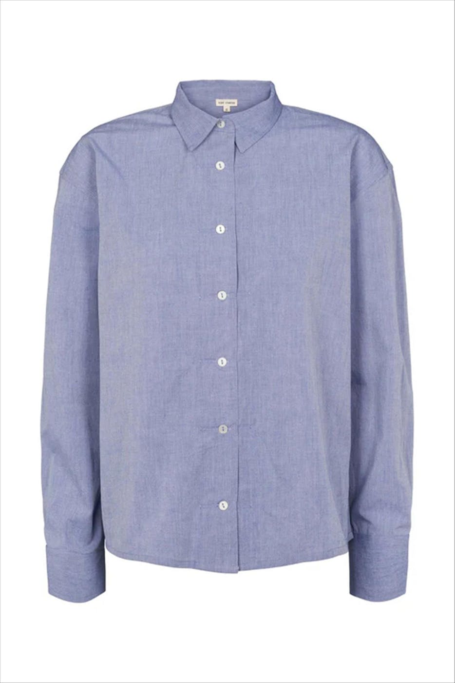 esmé studios - Blauwe Atlas blouse