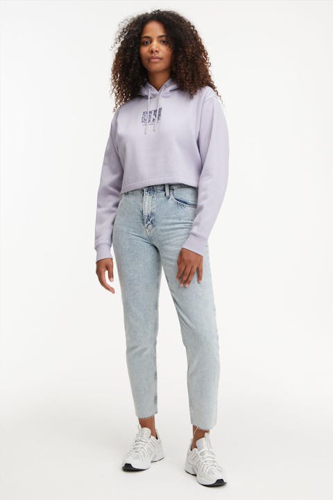 Calvin Klein Jeans - Lila Leopard Logo hoodie