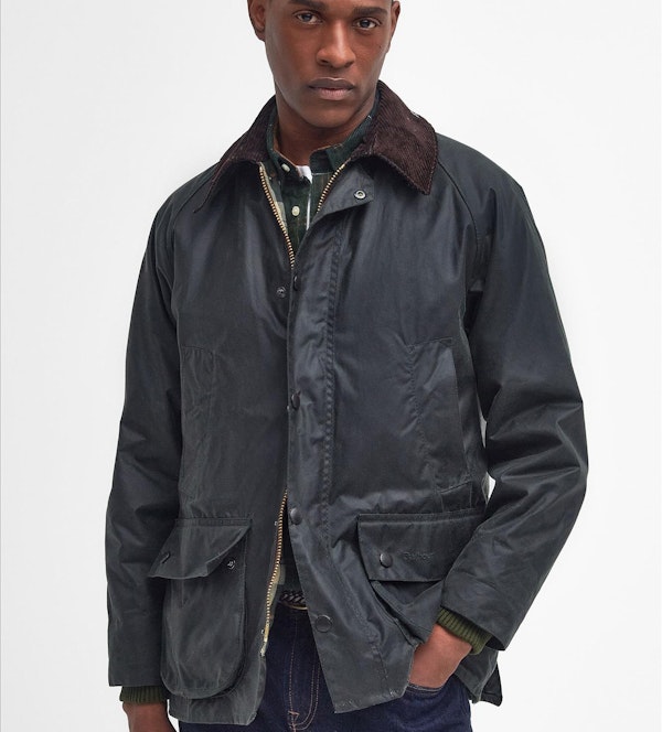 Barbour - Donkergroene Bedale Wax jas