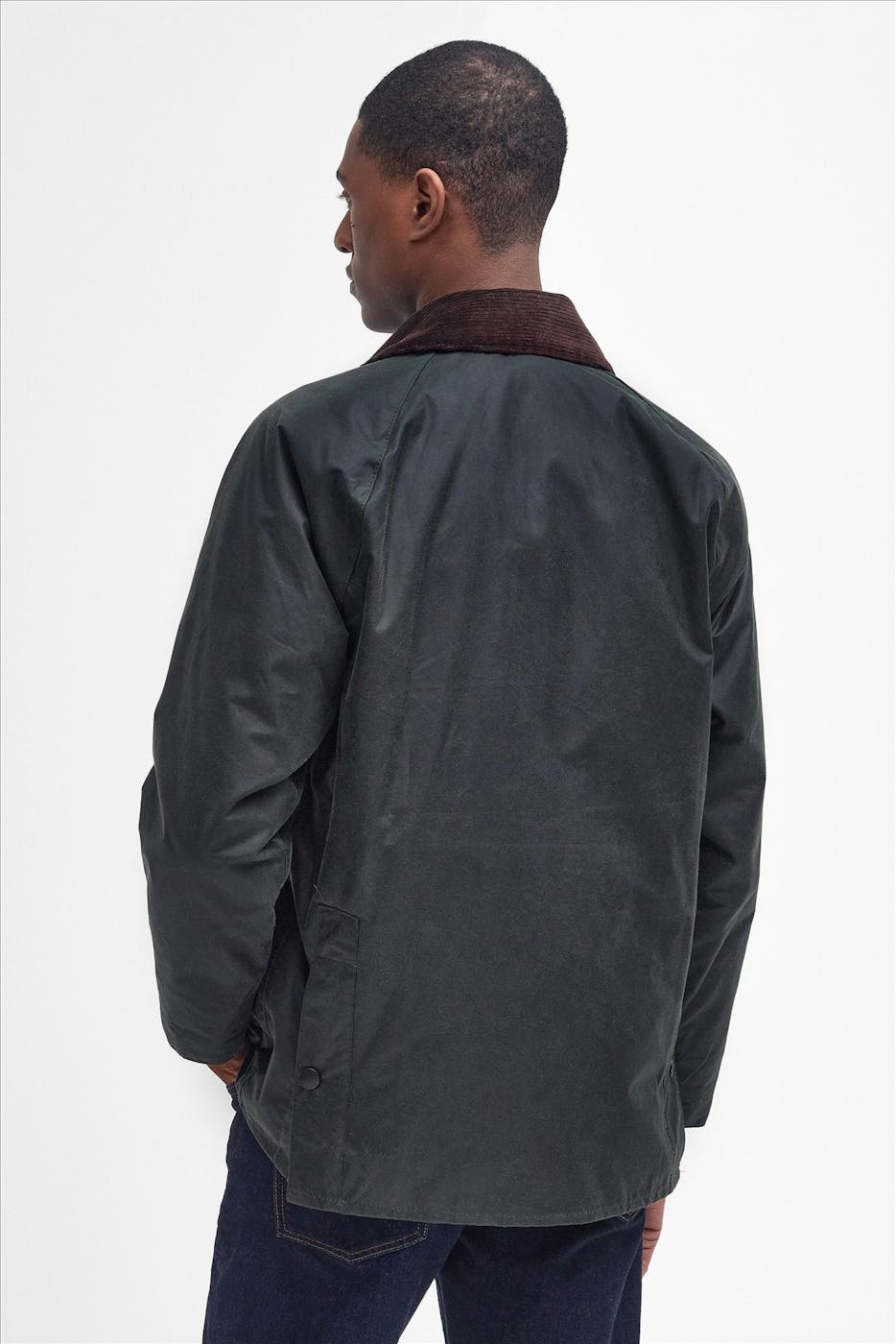 Barbour - Donkergroene Bedale Wax jas