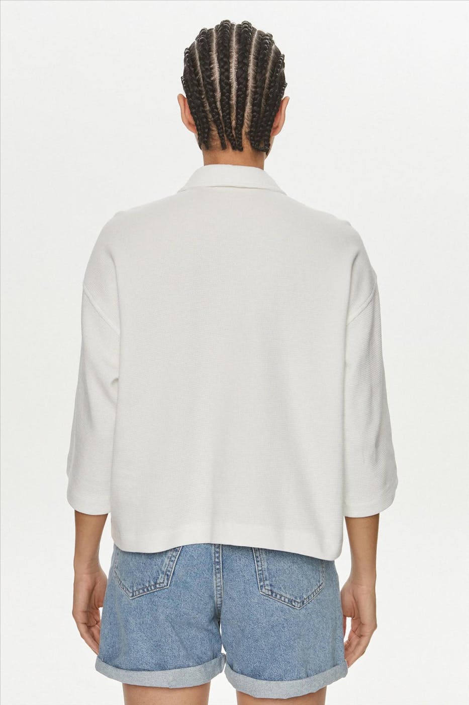 Calvin Klein Jeans - Ecru Waffle blouse
