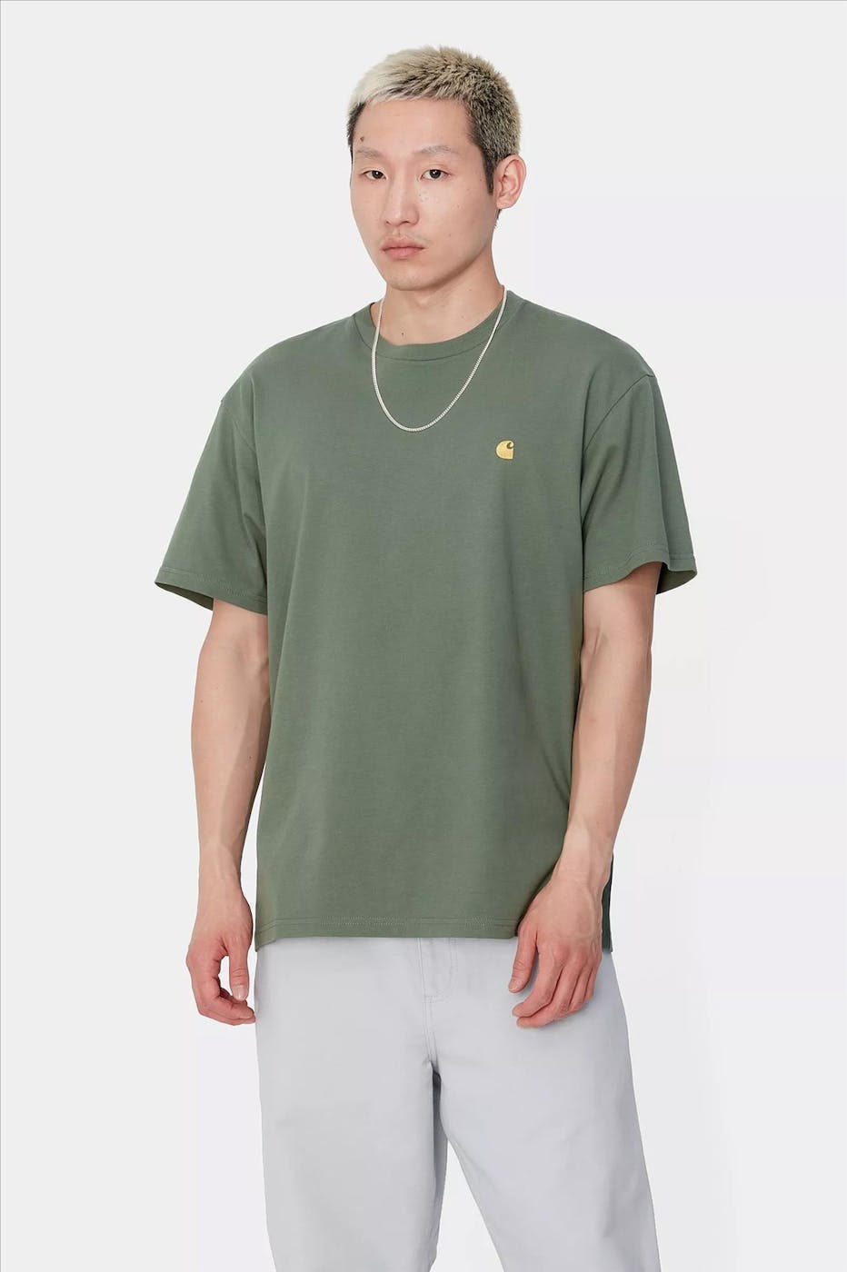 Carhartt WIP - Olijfgroene Chase T-shirt