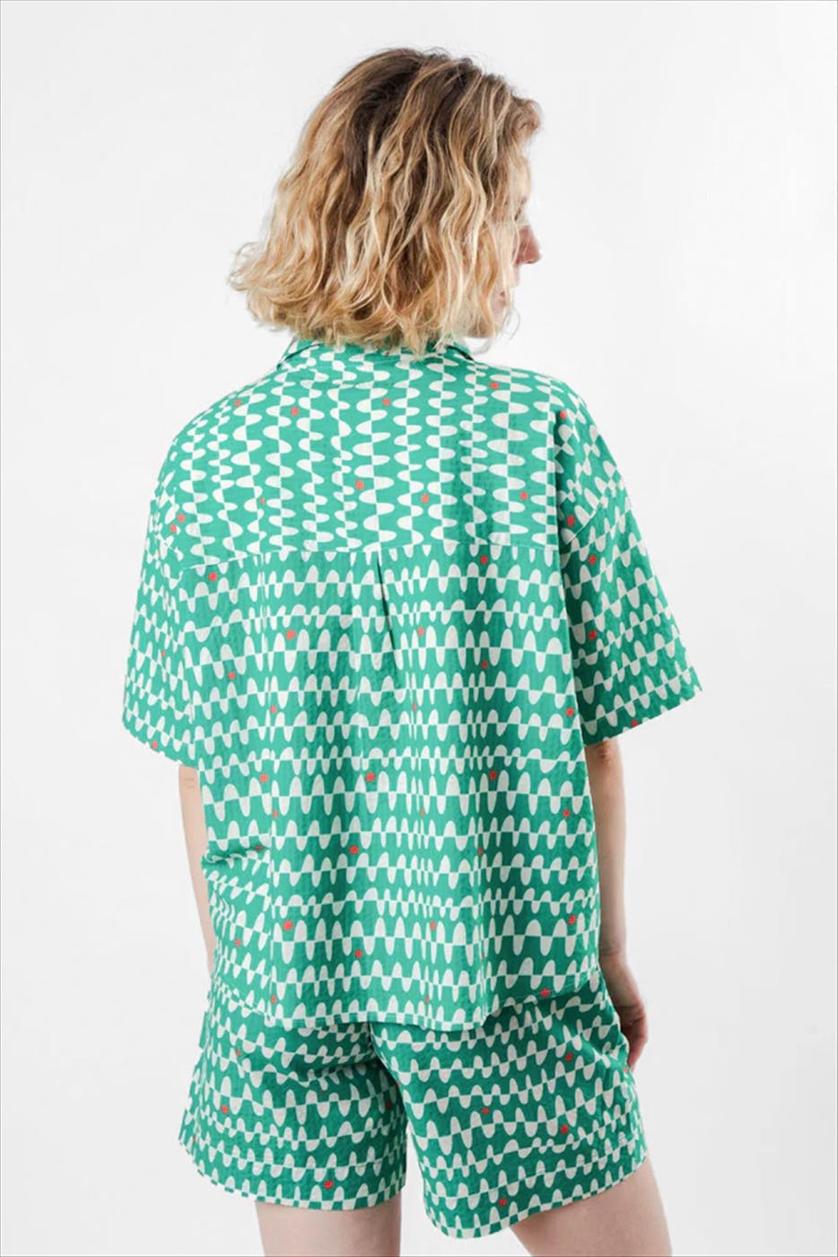 Brava - Groene Sunset Cropped blouse