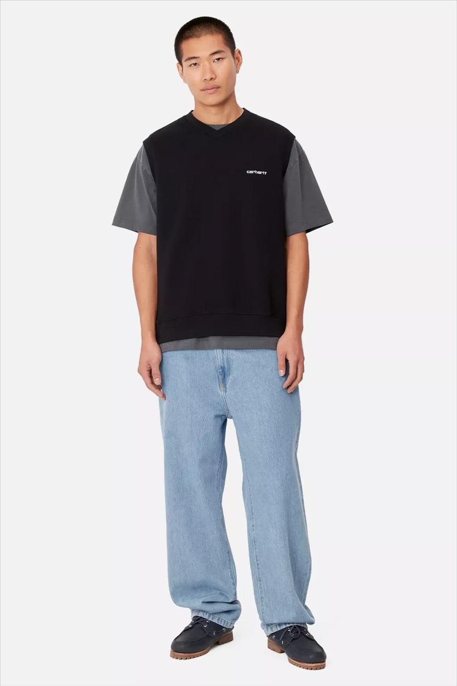 Carhartt WIP - Blauwe Aaron regular tapered jeans