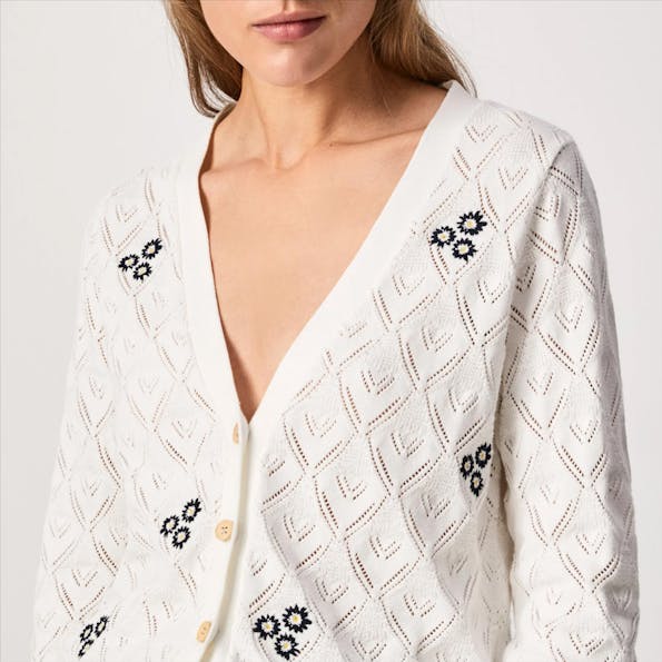 Pepe Jeans London - Ecru Pinna cardigan