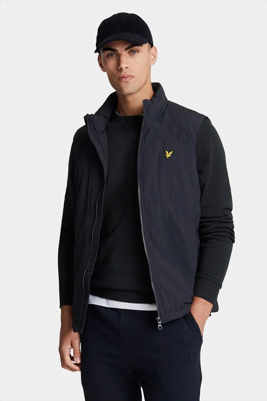 Lyle & Scott - Donkerblauwe Padded Puffer bodywarmer