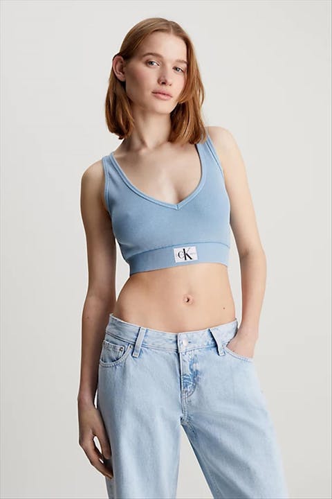 Calvin Klein Jeans - Lichtblauwe Cropped top