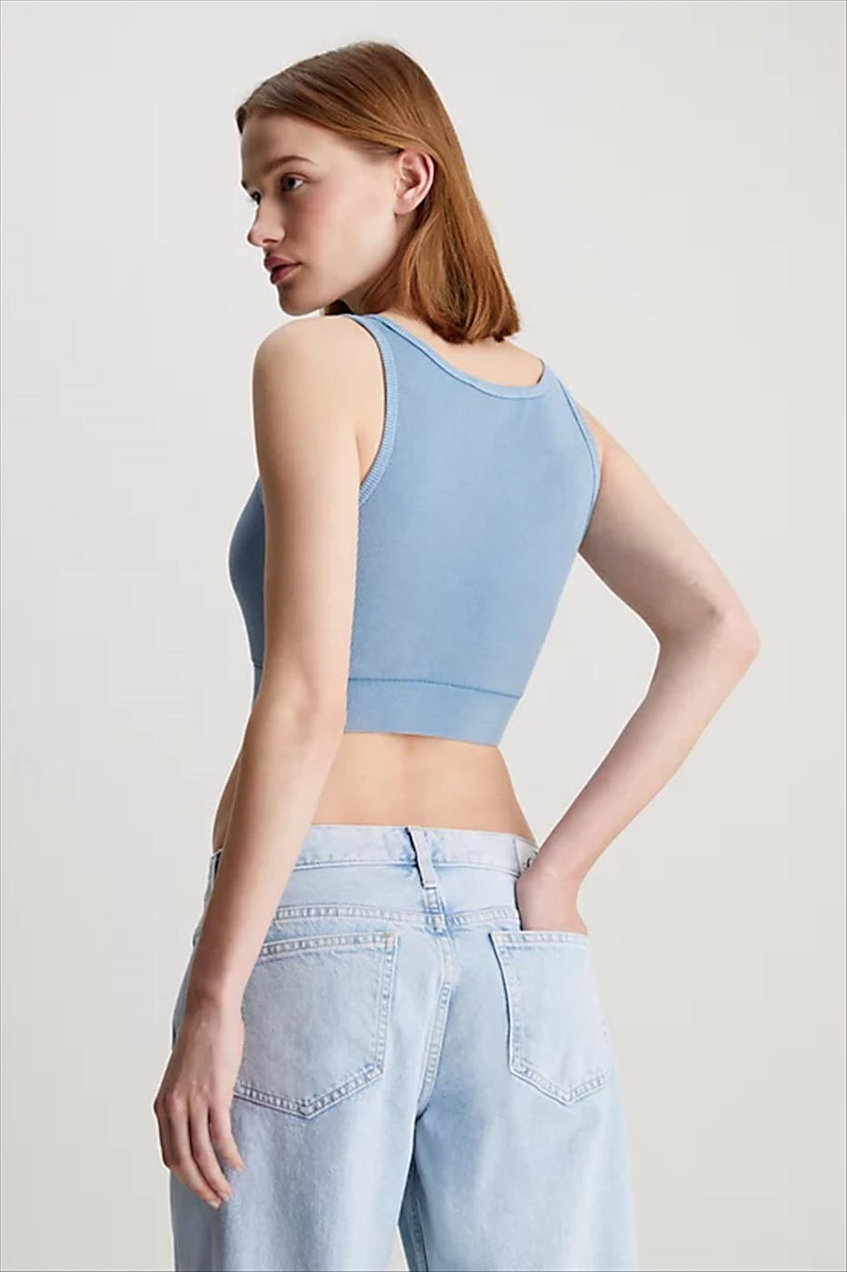 Calvin Klein Jeans - Lichtblauwe Cropped top