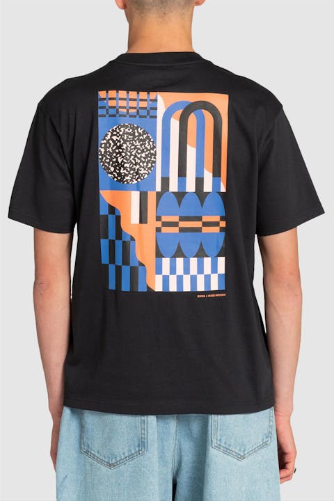 RVCA - Zwarte Jesse Brown Shapes T-shirt