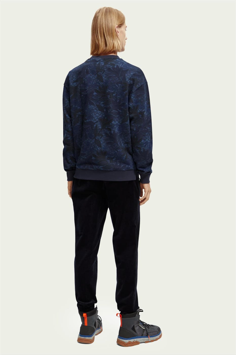 Scotch & Soda - Donkerblauwe Takken sweater