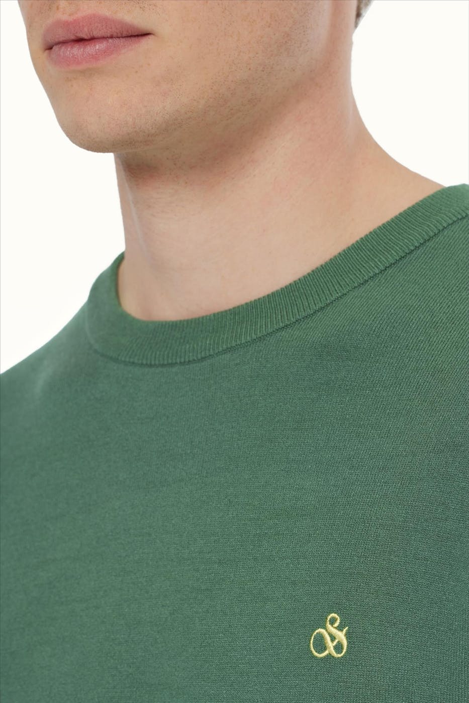 Scotch & Soda - Groene Seasonal Regular trui