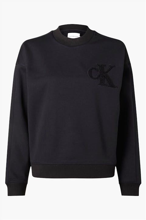 Calvin Klein Jeans - Zwarte Spons CK sweater