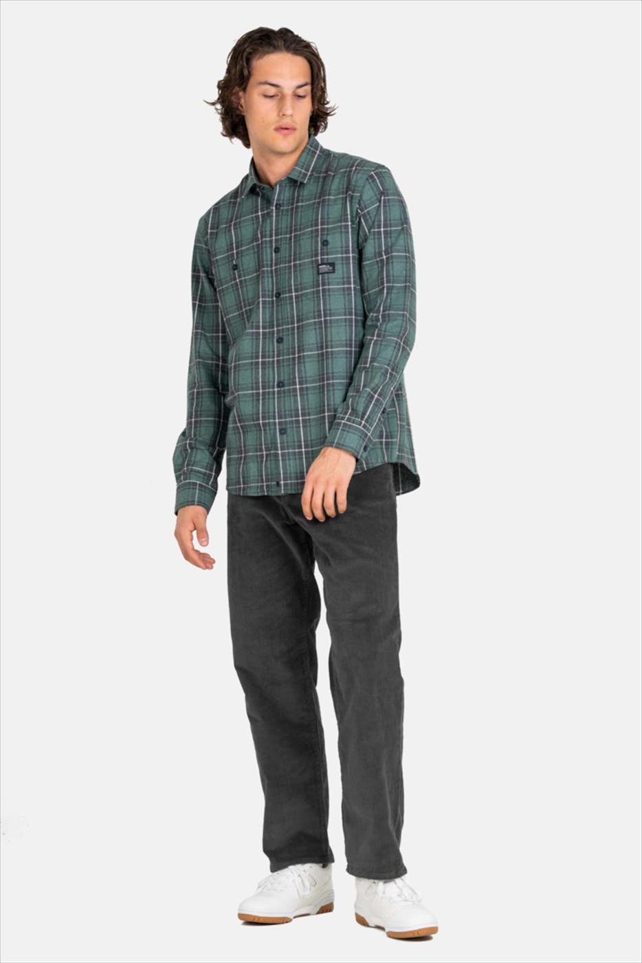 Reell - Donkergrijze Solid loose tapered broek