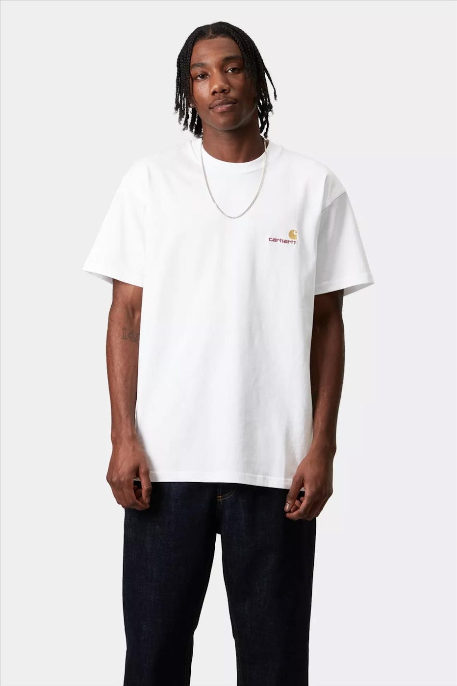 Carhartt WIP - Witte American Script T-shirt