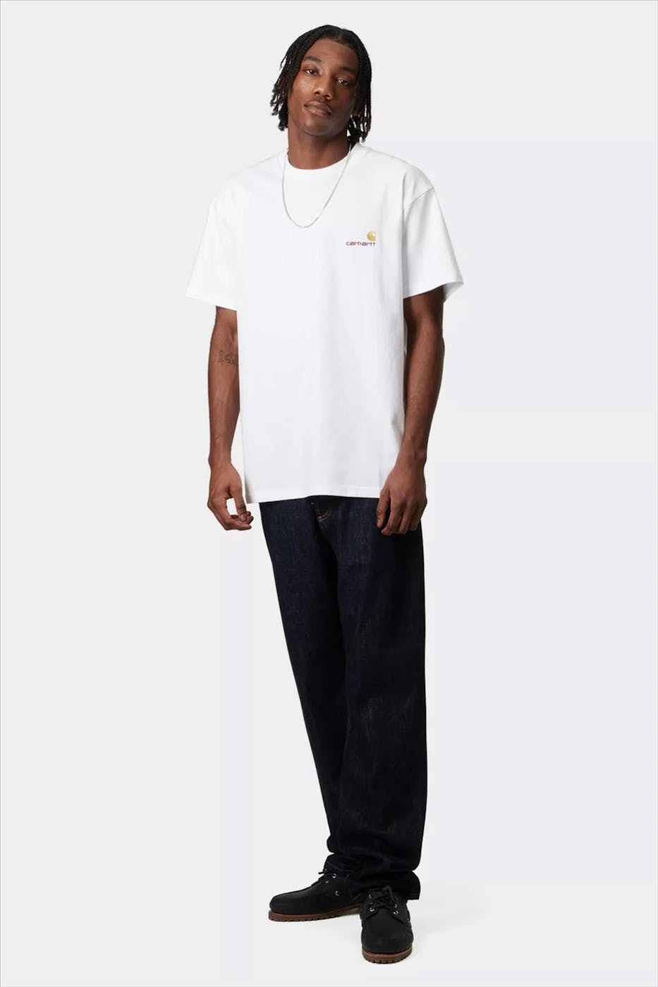 Carhartt WIP - Witte American Script T-shirt